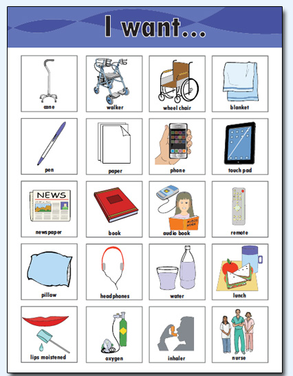 Communication Board for adutls and senors